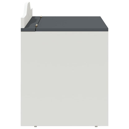 Caixa de Brinquedo Cinzento e branco 73 x 33 x 55 cm