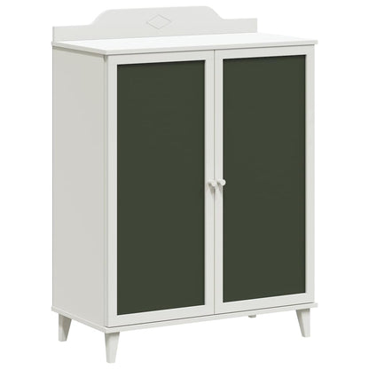 Armário de Quadro Negro com porta Branco Madeira processada