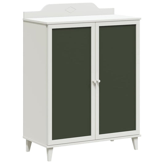 Armário de Quadro Negro com porta Branco Madeira processada