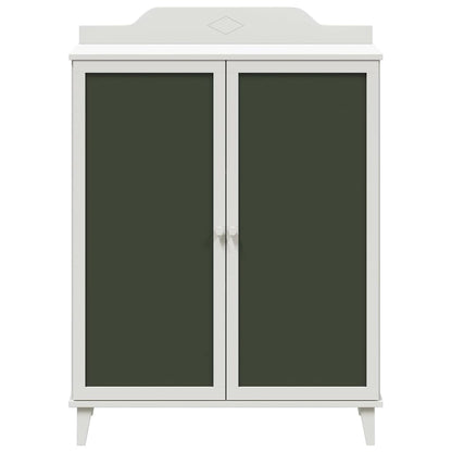 Armário de Quadro Negro com porta Branco Madeira processada