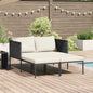 Cama de Sol com almofada Antracite 115 x 153 x 69.5cm Aço