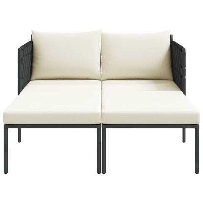 Cama de Sol com almofada Antracite 115 x 153 x 69.5cm Aço
