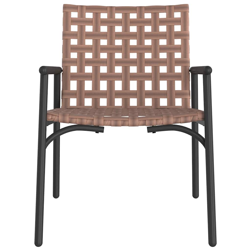 Cadeira de Jardim 2 pcs Preto 79 x 56 x 73.5cm vime PE