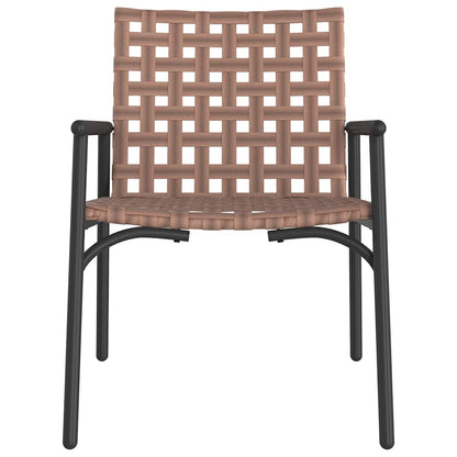 Cadeira de Jardim 2 pcs Preto 79 x 56 x 73.5cm vime PE