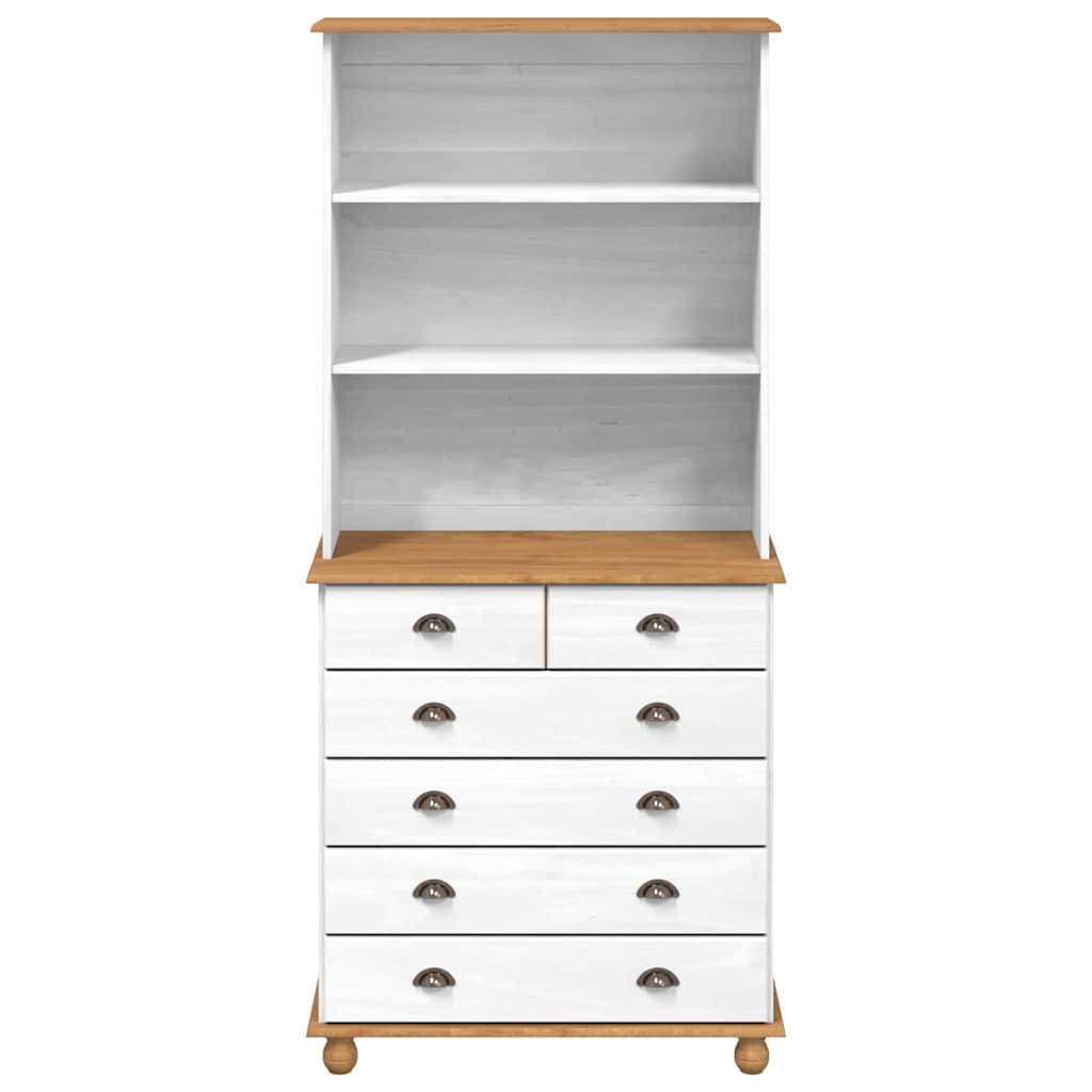 Hutch com gaveta ASKIM Branco 91 x 40 x 200,5 cm