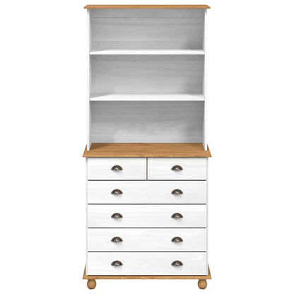 Hutch com gaveta ASKIM Branco 91 x 40 x 200,5 cm