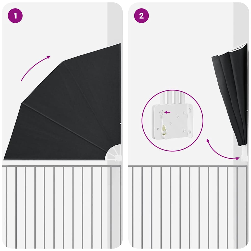 Tela de Privacidade para Varanda Antracite 210 x 210 cm