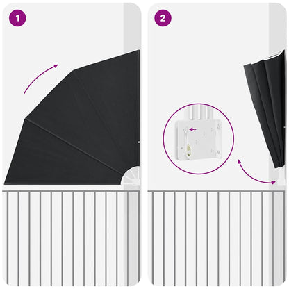 Tela de Privacidade para Varanda Antracite 210 x 210 cm