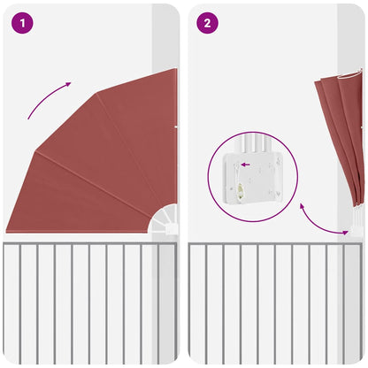 Tela de Privacidade para Varanda Terracota 160 x 160 cm