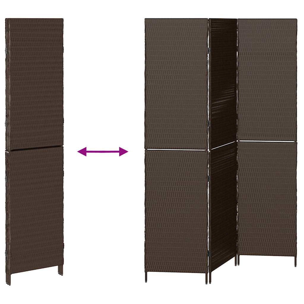 Divisor de Ambiente Manual Castanho 146 x 180 cm vime PE