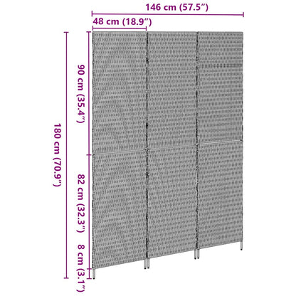 Divisor de Ambiente Manual Cinzeto 147 x 180 cm vime PE