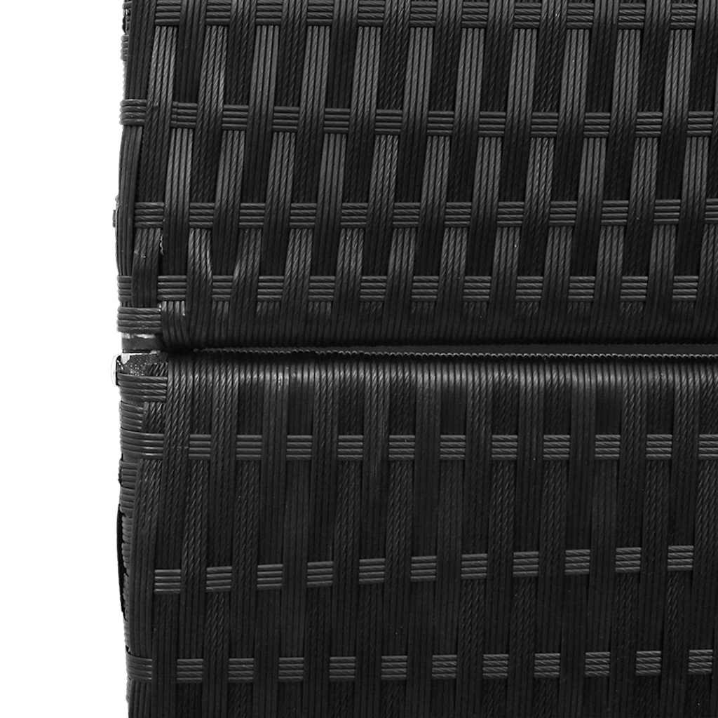 Divisor de Ambiente Manual Preto 195 x 180 cm vime PE