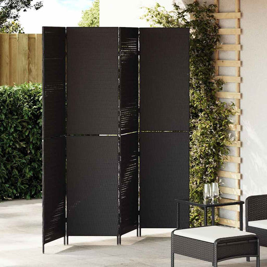 Divisor de Ambiente Manual Preto 195 x 180 cm vime PE