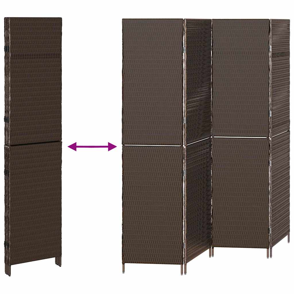 Divisor de Ambiente Manual Castanho 195 x 180 cm vime PE