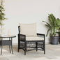 Cadeira de Jardim Preto 60 x 70 x 78cm vime PE