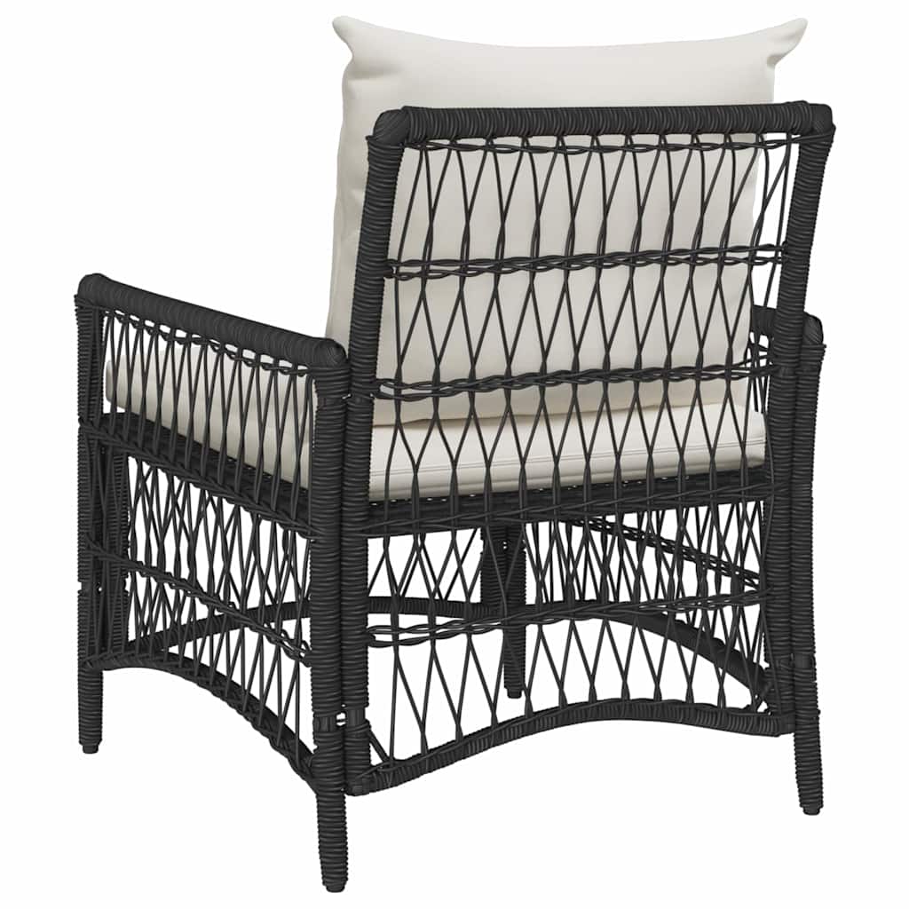 Cadeira de Jardim Preto 60 x 70 x 78cm vime PE