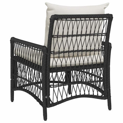 Cadeira de Jardim Preto 60 x 70 x 78cm vime PE