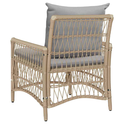 Cadeira de Jardim Bege 60 x 70 x 78cm vime PE
