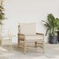 Cadeira de Jardim Bege 60 x 70 x 78cm vime PE