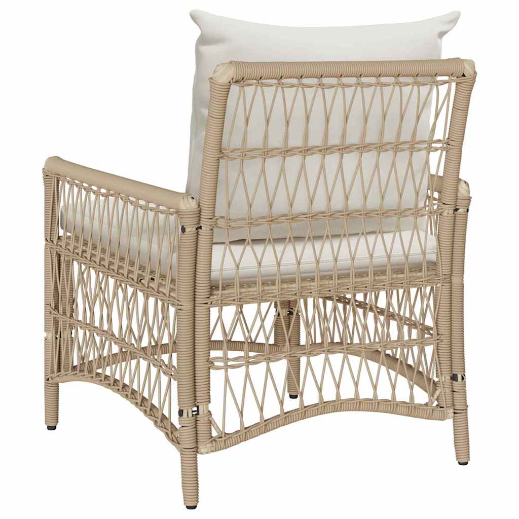 Cadeira de Jardim Bege 60 x 70 x 78cm vime PE