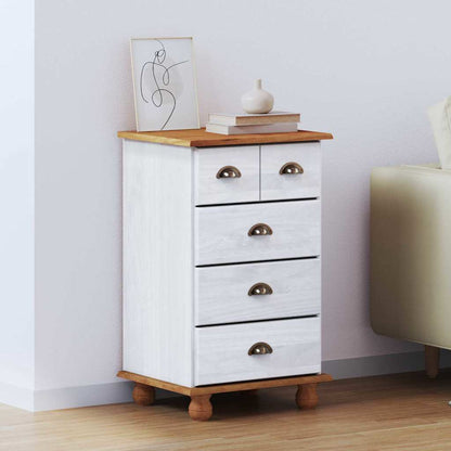 Cômoda ASKIM Branco 45.8 x 40 x 79 cm Madeira de pinho maciça