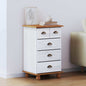 Cômoda ASKIM Branco 45.8 x 40 x 79 cm Madeira de pinho maciça