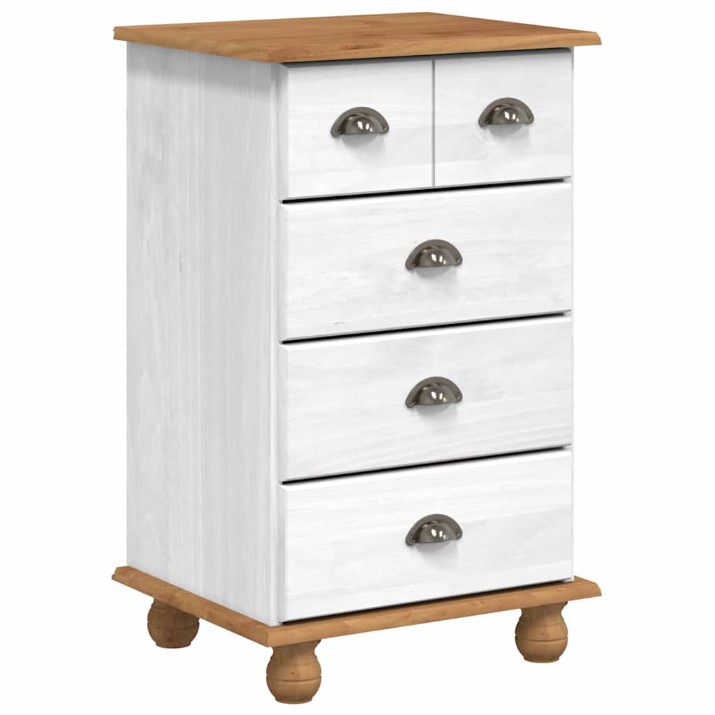 Cômoda ASKIM Branco 45.8 x 40 x 79 cm Madeira de pinho maciça