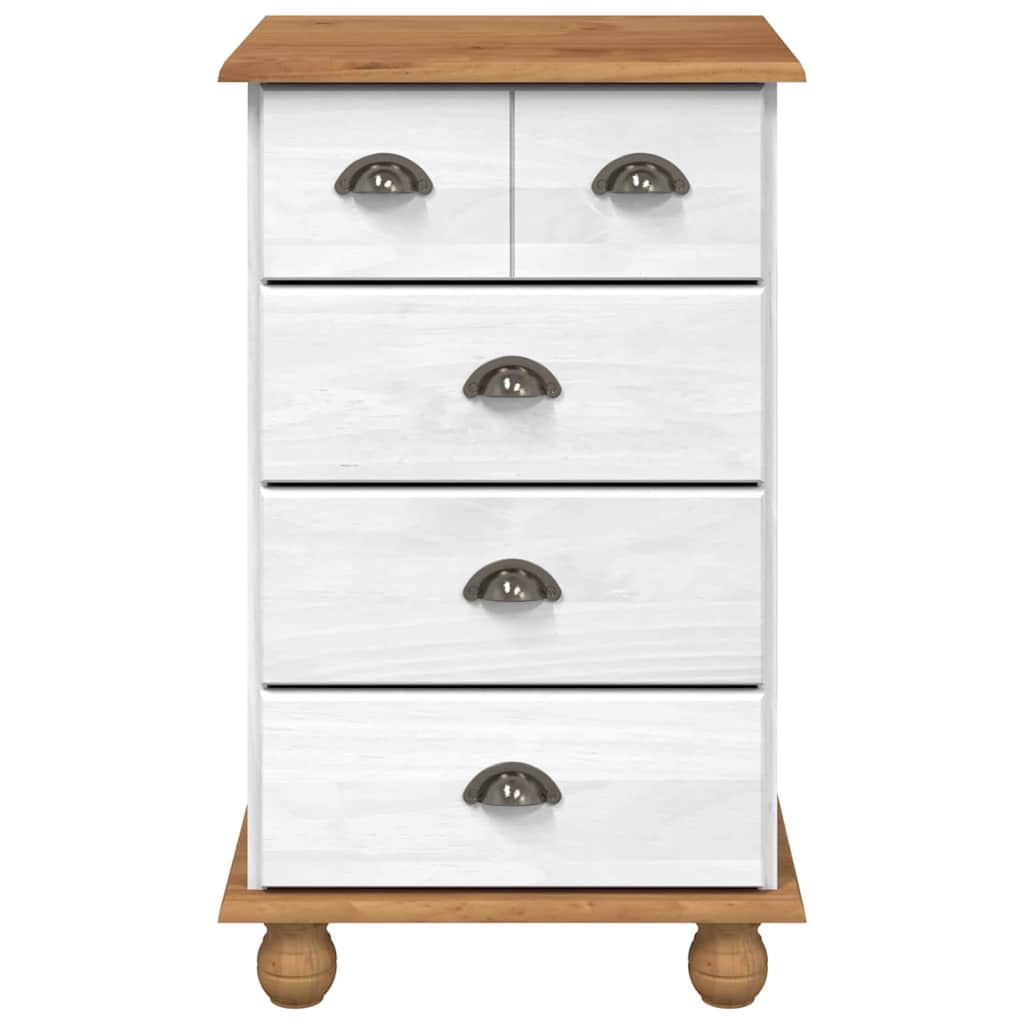 Cômoda ASKIM Branco 45.8 x 40 x 79 cm Madeira de pinho maciça