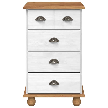 Cômoda ASKIM Branco 45.8 x 40 x 79 cm Madeira de pinho maciça