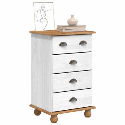Cômoda ASKIM Branco 45.8 x 40 x 79 cm Madeira de pinho maciça