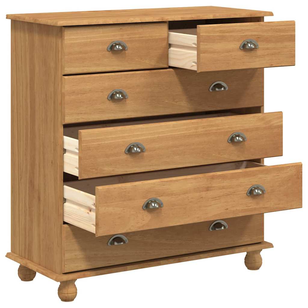 Cômoda ASKIM Castanho 91 x 40 x 95,5 cm Madeira de pinho maciça