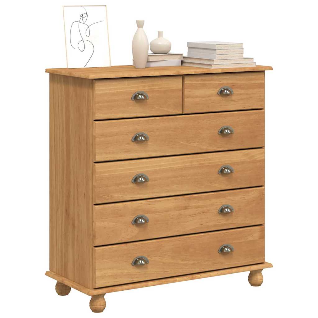 Cômoda ASKIM Castanho 91 x 40 x 95,5 cm Madeira de pinho maciça