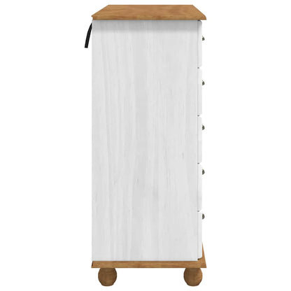 Cômoda ASKIM Branco 91 x 40 x 95,5 cm Madeira de pinho maciça