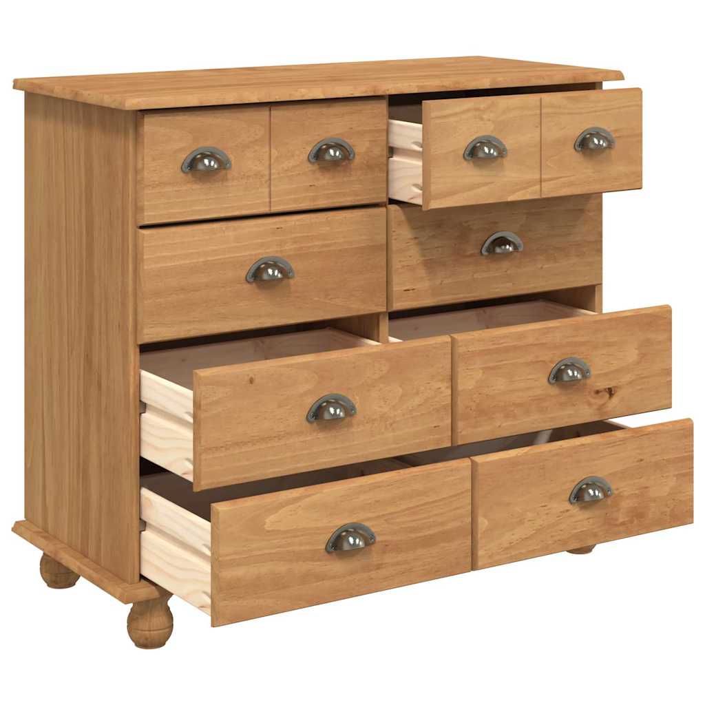 Cômoda ASKIM Castanho 91 x 40 x 79 cm Madeira de pinho maciça