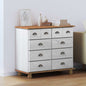 Cômoda ASKIM Branco 91 x 40 x 79 cm Madeira de pinho maciça