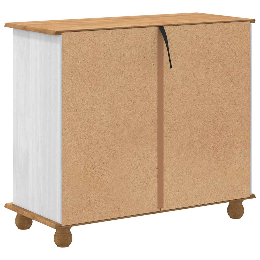 Cômoda ASKIM Branco 91 x 40 x 79 cm Madeira de pinho maciça