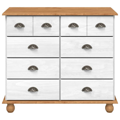Cômoda ASKIM Branco 91 x 40 x 79 cm Madeira de pinho maciça