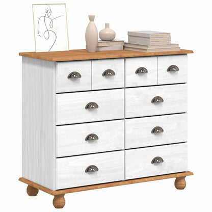 Cômoda ASKIM Branco 91 x 40 x 79 cm Madeira de pinho maciça