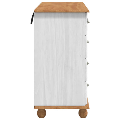 Cômoda ASKIM Branco 91 x 40 x 79 cm Madeira de Pinheiro Sólida