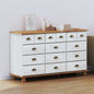 Cômoda ASKIM Branco 79 x 40 x 133.5 cm Madeira de pinho maciça
