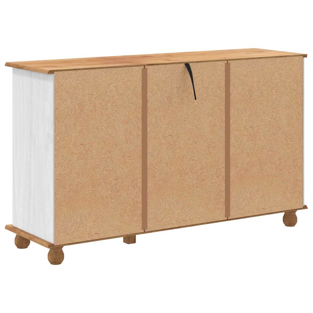 Cômoda ASKIM Branco 79 x 40 x 133.5 cm Madeira de pinho maciça