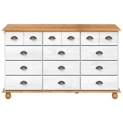 Cômoda ASKIM Branco 79 x 40 x 133.5 cm Madeira de pinho maciça