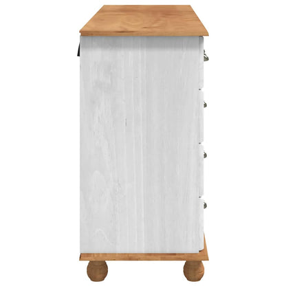 Cômoda ASKIM Branco 79 x 40 x 133.5 cm Madeira de pinho maciça