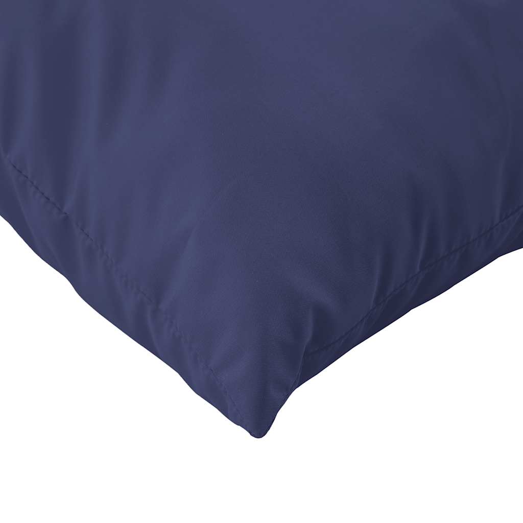 Almofadões p/ sofá de paletes 3 pcs tecido oxford azul-marinho