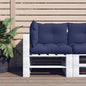 Almofadões p/ sofá de paletes 3 pcs tecido oxford azul-marinho