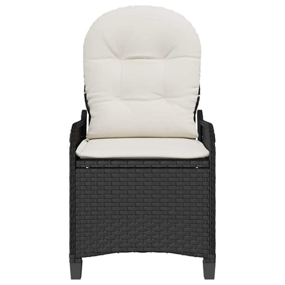Poltrona reclinável Preto 56 x 66 x 95cm vime PE
