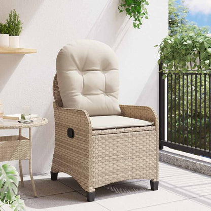 Poltrona reclinável Bege 56 x 66 x 95cm vime PE