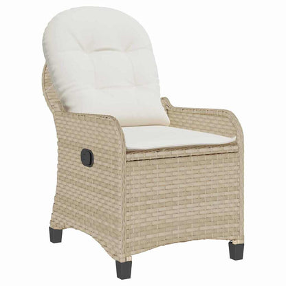 Poltrona reclinável Bege 56 x 66 x 95cm vime PE