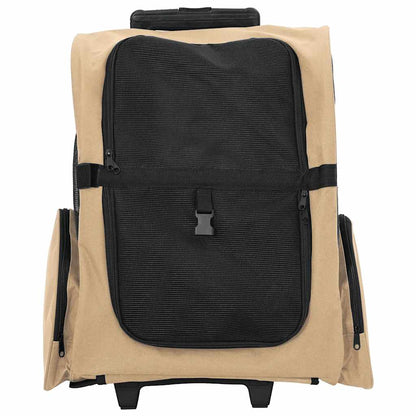 Carrinho para animais de estimação 3 em 1 Design Areia 48x32x(57-106) cm Tecido Oxford