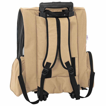 Carrinho para animais de estimação 3 em 1 Design Areia 48x32x(57-106) cm Tecido Oxford